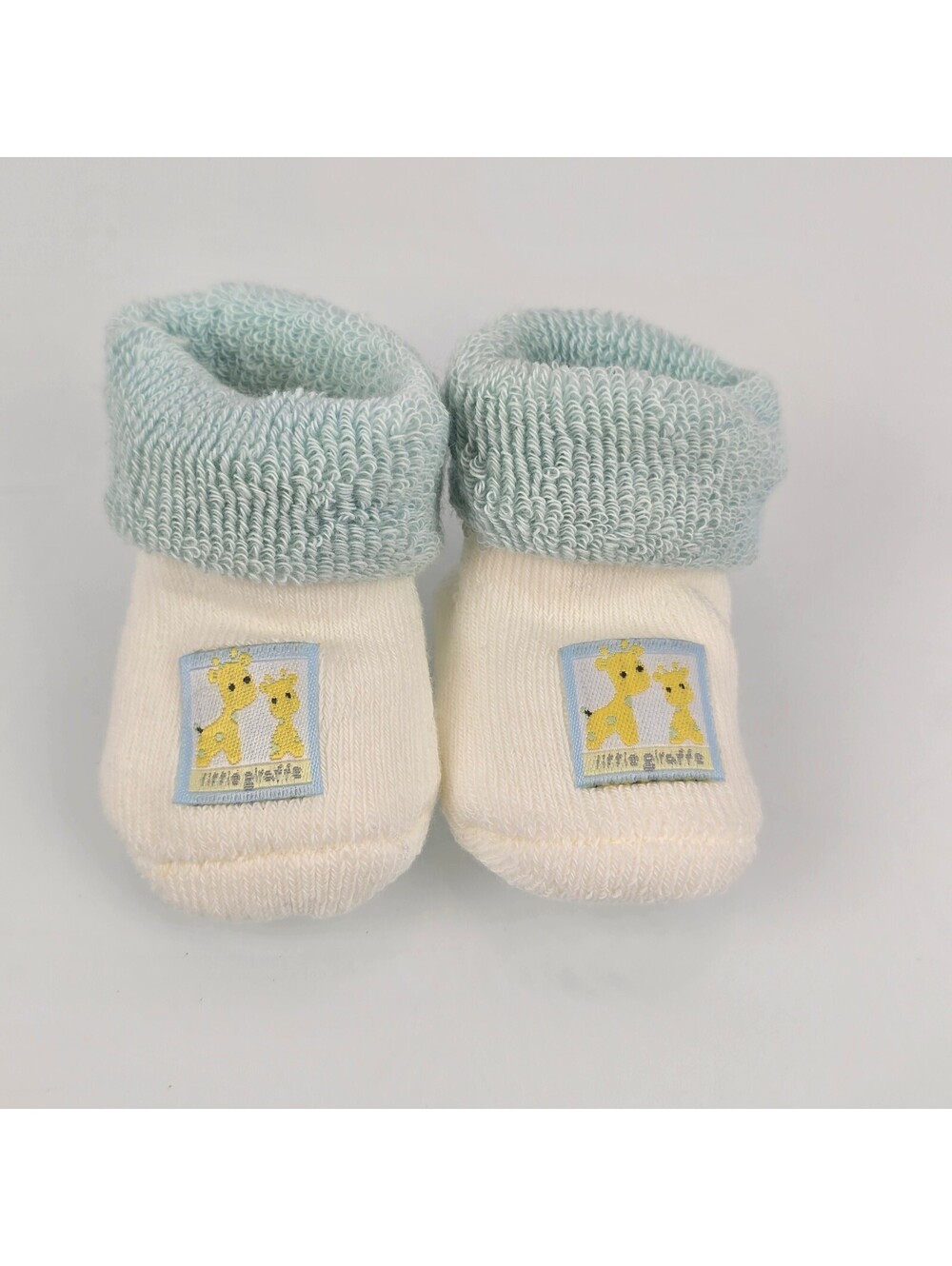 Carters Newborn infant Baby boy Girl Baby Booties Socks "Little Giraffe" Y2K VTG